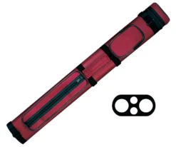 Action 2 Butt 2 Shaft Hard Case -Elite Cue Shop ac22 burgundy