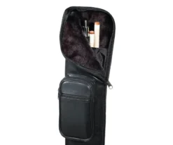 Action 1 Butt 1 Shaft Soft Case With Pockets -Elite Cue Shop acsc03 open