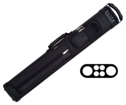 Elite Leatherette 2 Butt 4 Shaft Hard Case 13 Elite Leatherette 2 Butt 4 Shaft Hard Case -Elite Cue Shop eccp24 black 01 1