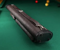 Elite Leatherette 2 Butt 4 Shaft Hard Case 19 Elite Leatherette 2 Butt 4 Shaft Hard Case -Elite Cue Shop eccp24 brown 02