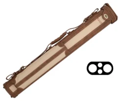 Elite 2x2 Vintage Leather Cue Case Chestnut -Elite Cue Shop ecv22 chestnut 01