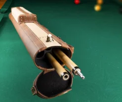 Elite 2x2 Vintage Cue Case Black -Elite Cue Shop ecv22 chestnut 02 2