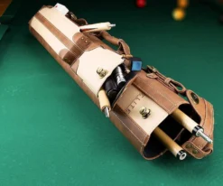 Elite 2x4 Grey Vintage Case -Elite Cue Shop ecv24 chestnut 01 2