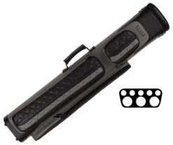 Elite 3x5 Vintage Cue Case- Black & Grey
