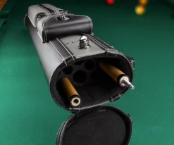 Elite 3x7 Vintage Cue Case Black -Elite Cue Shop ecv37 grey 02 2