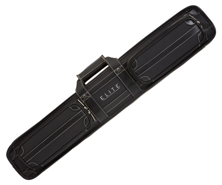 Elite 4x8 Vintage Vinyl Soft Cue Case Black 4 Elite 4x8 Vintage Vinyl Soft Cue Case Black - Image 2