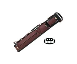 Instroke Cowboy 3 Butt 5 Shaft Leather Case -Elite Cue Shop isc35 brown 01