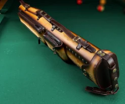 Instroke Tooled 3 Butt 5 Shaft Leather Case -Elite Cue Shop ist35 rust 03