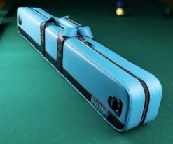 Molinari 2 Butt 4 Shaft Cyan/Black Flat Cue Case -Elite Cue Shop mlcf24 03 1