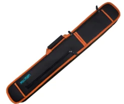 Molinari 2 Butt 4 Shaft Black/Orange Soft Cue Case -Elite Cue Shop mlcs24 orange 01