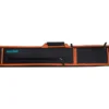 Molinari 2 Butt 4 Shaft Black/Orange Soft Cue Case -Elite Cue Shop mlcs24 orange cat