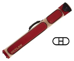 Outlaw OLX22 2 Butts 2 Shafts Hard Case - Red -Elite Cue Shop olx22 red 01 1