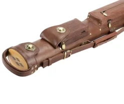 Tango Pampa Chestnut 2 Butt 2 Shaft Leather Cue Case -Elite Cue Shop tapm22 chestnut 03