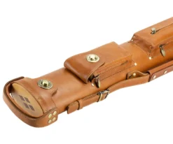 Tango Pampa Tan 2 Butt 4 Shaft Leather Cue Case -Elite Cue Shop tapm24 tan 03