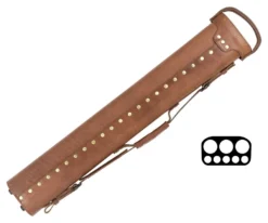 Tango Pampa Chestnut 3 Butt 5 Shaft Leather Cue Case -Elite Cue Shop tapm35 chestnut 02