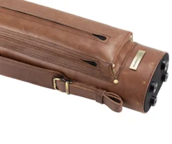 Tango Pampa Chestnut 3 Butt 5 Shaft Leather Cue Case -Elite Cue Shop tapm35 chestnut 04